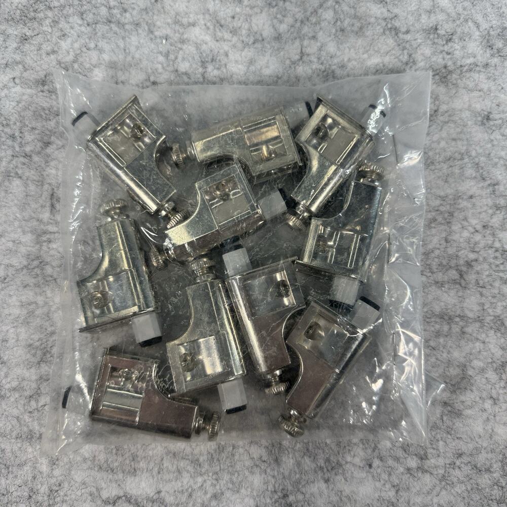 (QTY 10) ROK Hardware Nickel Soft Close Damper for Cabinet Doors SCD103 - Silver